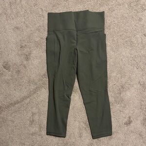 Athleta Olive Green High-Waisted Leggings